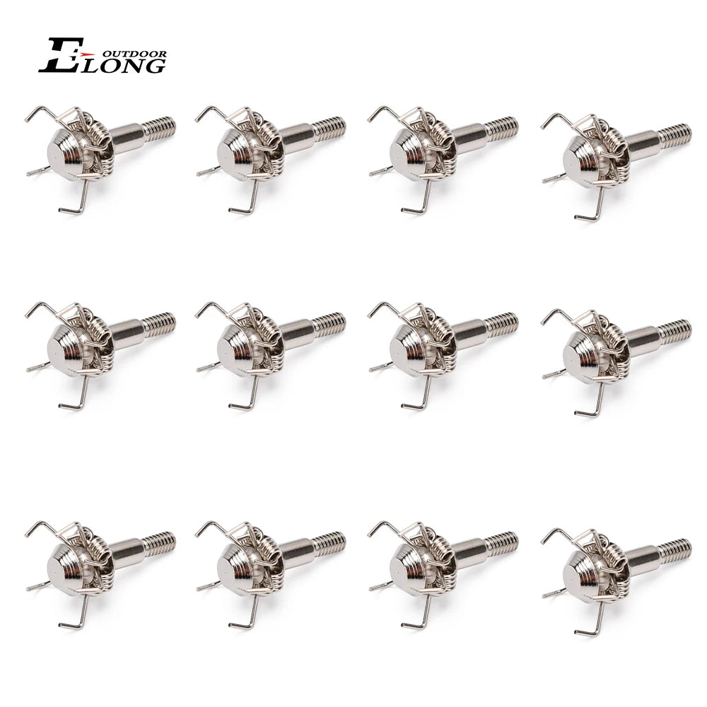 12Pcs Judo Arrow Broadhead Point 100 Grains Archery Bow Hunting Small Game Animal for Carbon Fiberglass Arrow Bolt