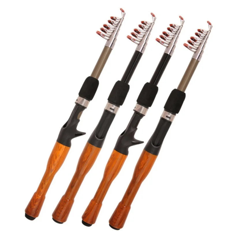 1PC Strong Telescopic Fishing Rod Portable Durable Good Elasticity Beautiful Design Fishing Rod