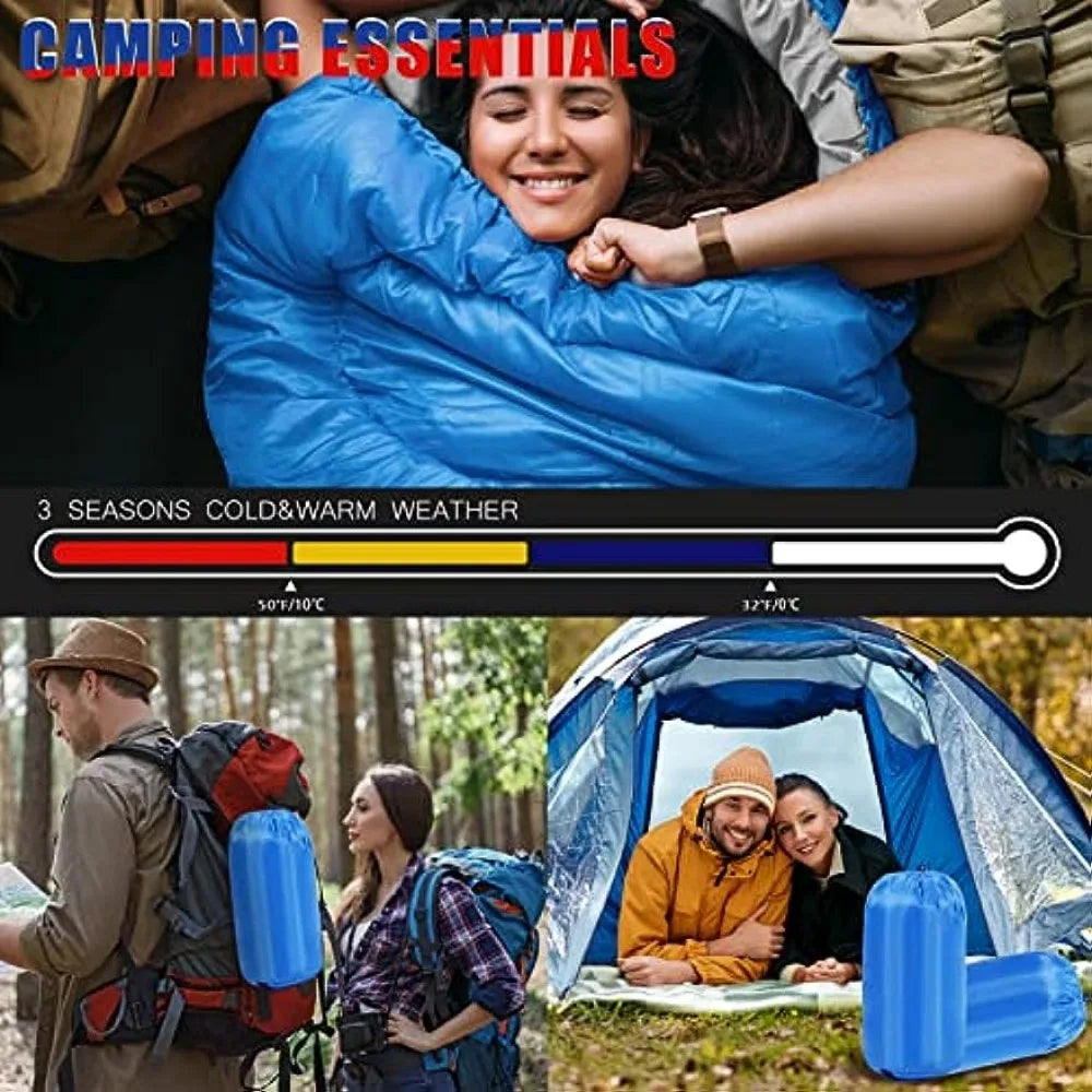 12 Pcs Backpacking Sleeping Bag Compact Camping Sleeping Bags Lightweight