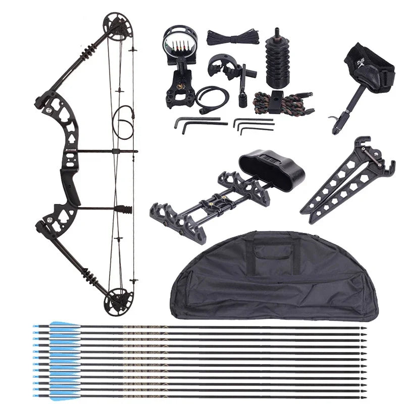 SPG Arrow Hunting Archery Compound Bow Fiberglass Carbon Fiber Compound Bow And Arrow Set