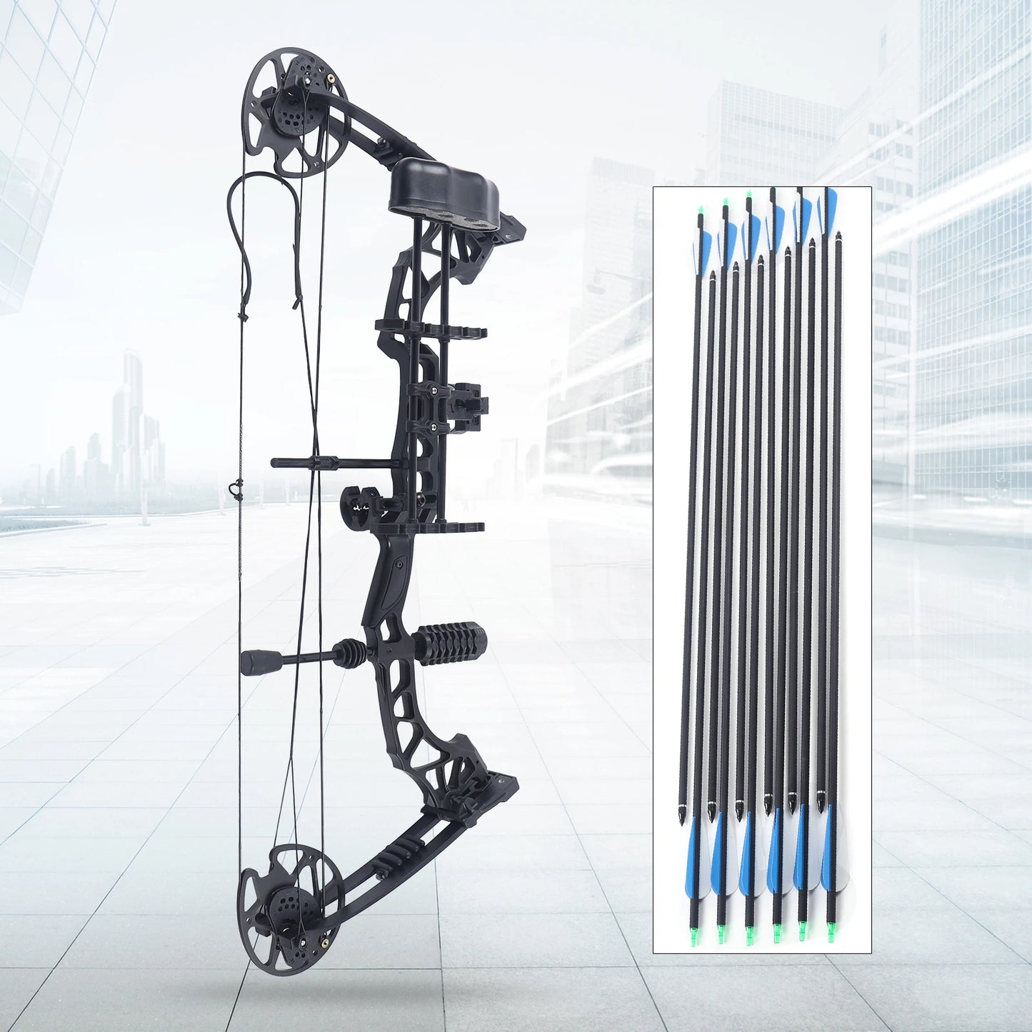 ARCHERY T1 Compound Bow Hunting Bow Basic Archery Bow And Arrow Package 19-70lbs 19-30" Adjustable RH And LH OEM/ODM