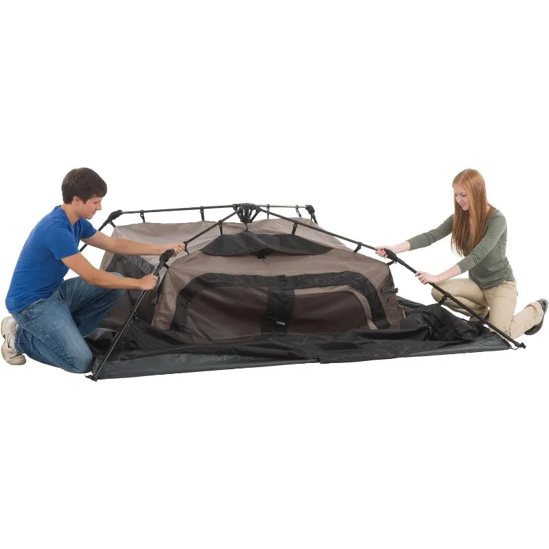 Large Blackened Spherical Tent for Camping, Outdoor, Waterproof, Sunscreen, Octagonal, Double-Layer, Rubber