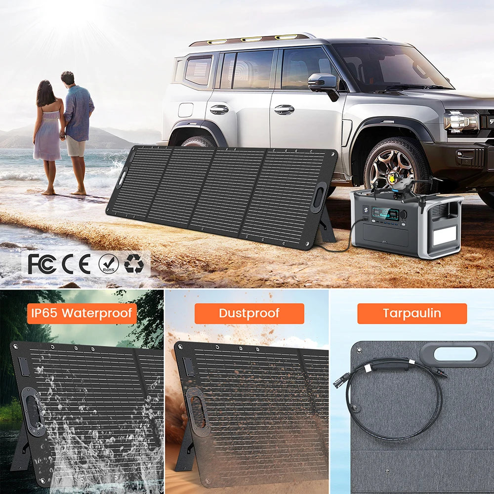 1800W 1600W Portable Power Station 1024Wh Pure Sinve Wave Lifepo4 Battery With 200W Solar Panel Energy Storage Supply Camping