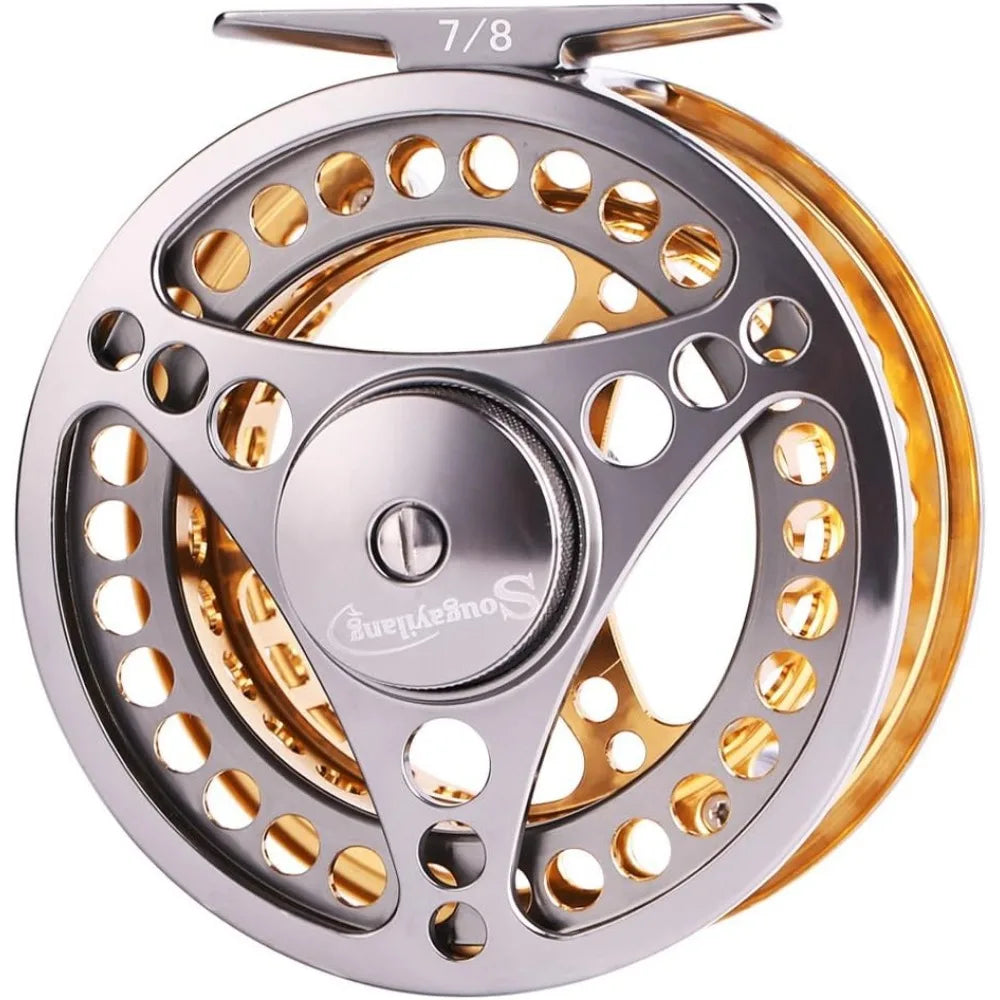 Rod Reel Combos with Lightweight Portable Fly Rod and CNC-machined Aluminum Alloy Fly Reel,Fly Fishing Complete Starter Package