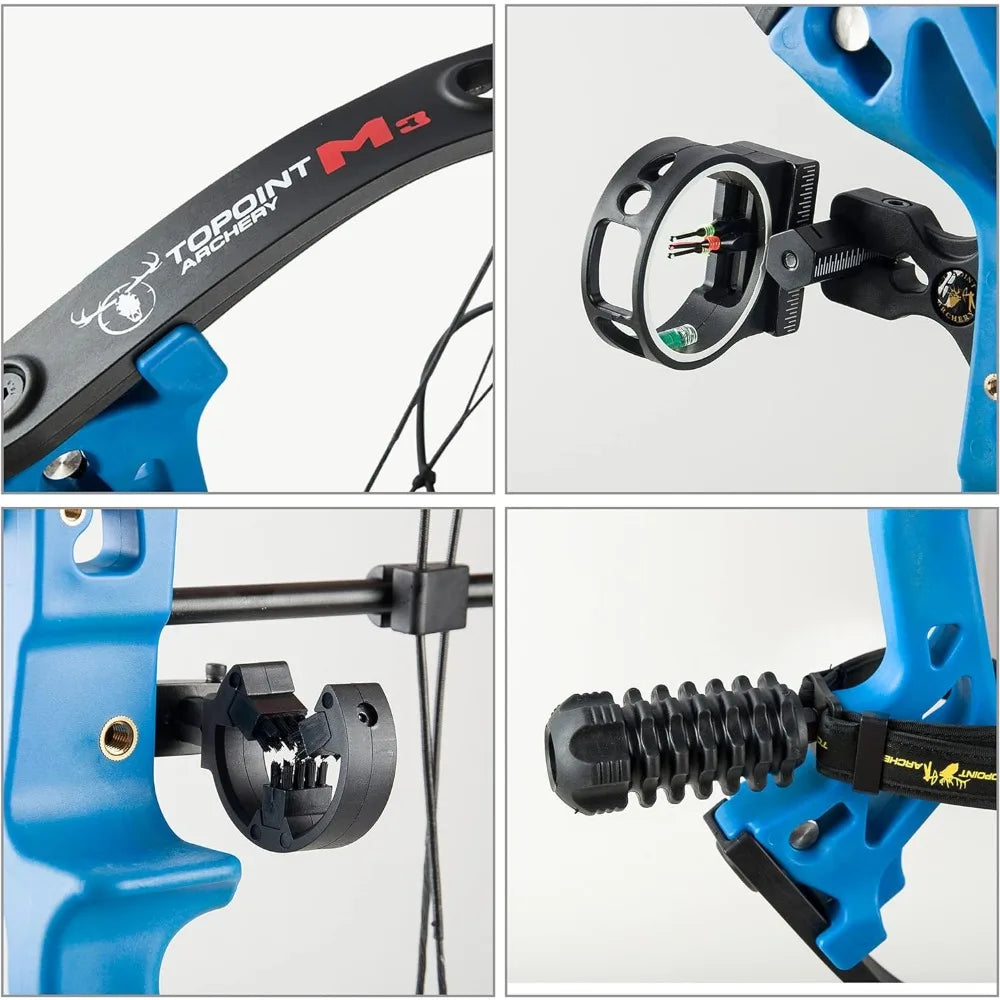 Archery Compound Bow, Compound Bow and Arrow for Youth, Beginner, Adults, Compound Bow Set with Archery Hunting Equipment