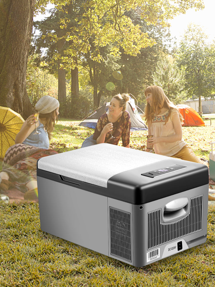 VEVOR 15L 95L Car Refrigerator Portable Fridge Freezer 12/24V DC 110-240 AC for Home Outdoors RV Boat Camping Traveling