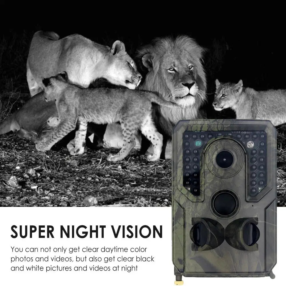 Outdoor Trail Camera 12MP 1080P HD IP56 Waterproof Game Wild Scouting Dash Cam  And Night Vision