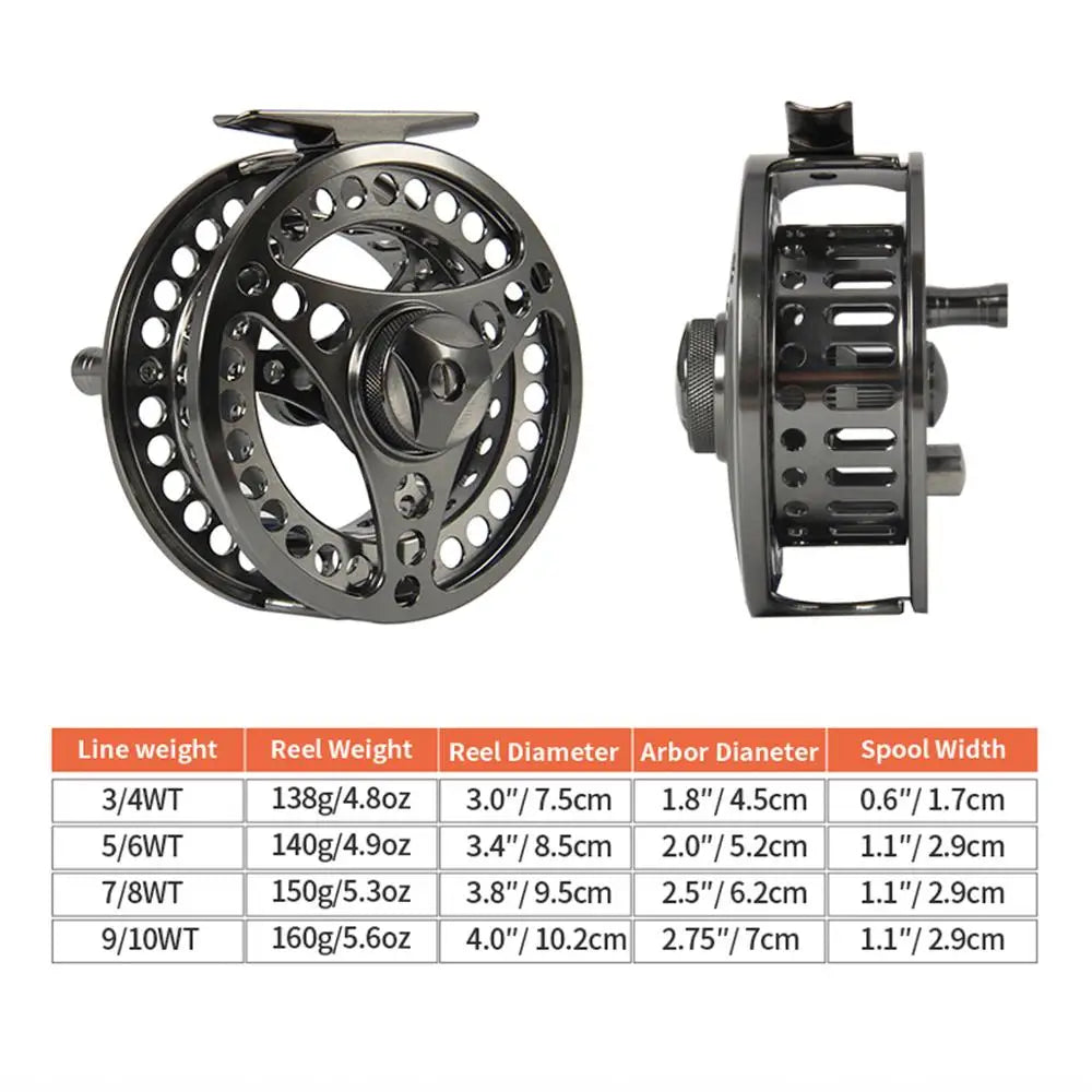 Fly Reel CNC and Fly Fishing Line Combo-Ship From US - CNC Fishing Reel & Fly Fishing Line