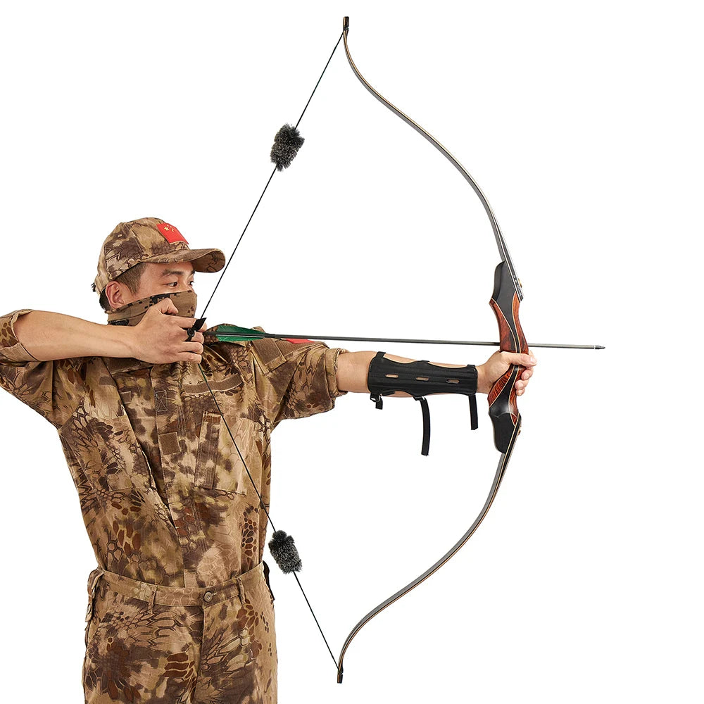 Toparchery Recurve Bow American Hunting Bow Take-down Bow Hunting for Right-handed Adult 30-50Ibs