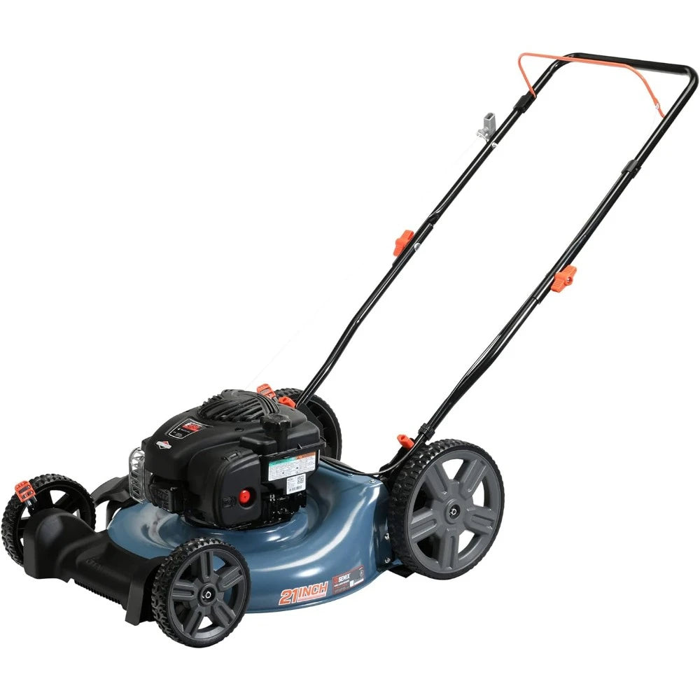 Gas Push Lawn Mower Electric Mowers 21-Inch 2-in-1 Push Lawnmower 140 Cc 4-Cycle Briggs & Stratton Engine