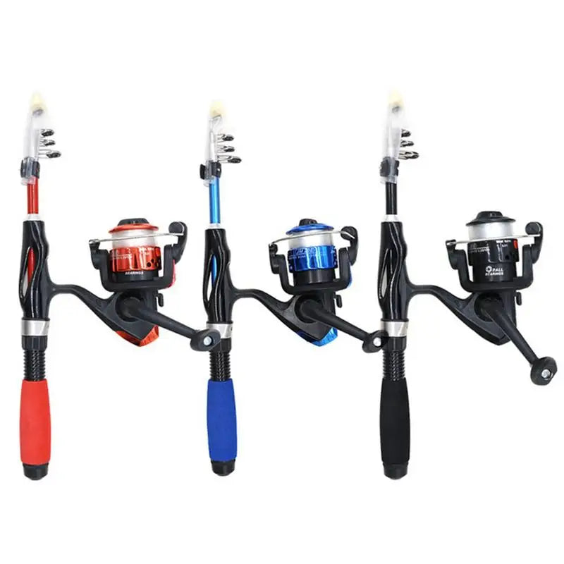 Kids Fishing Rod Portable Anti-slip Kids Fishing Pole Set Fishing Pole With Bait Box Handbag And Fishing Wheel For Kids