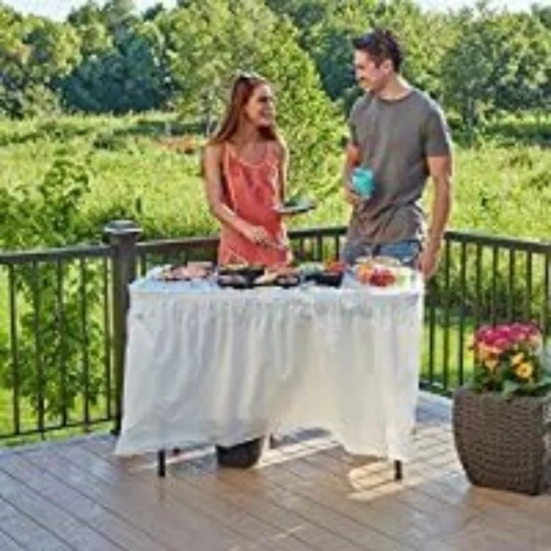 Ice Party Table Portable Tailgate Camping Table