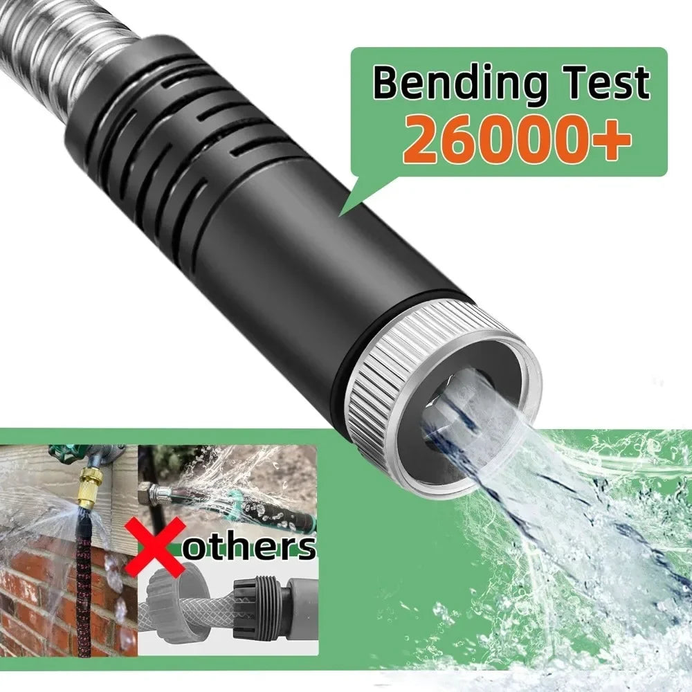 Water Hose for Garden Lightweight Kink Free Durable Easy Storage Flexible Extendable Watering Irrigation Supplies Home