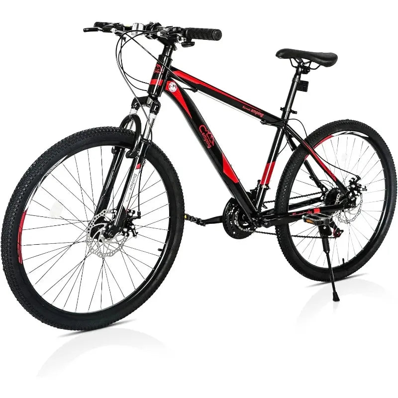 Ktaxon Mountain Bike 26/27.5/29 Inch Men & Women Mountain Bike 21-Speed Adult Bikes, Double Disc Brake, Suspension Fork,