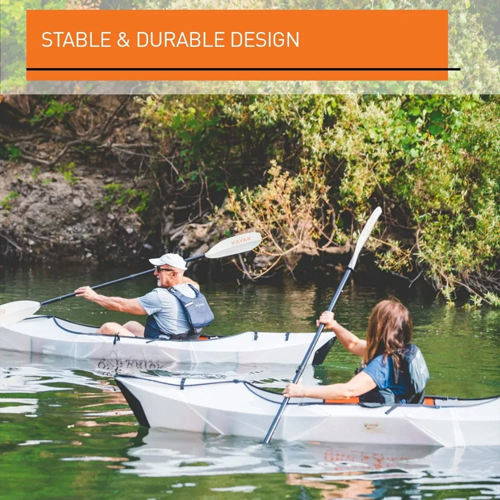 Foldable Kayak Lake | Lightweight, Portable & Stable - Lake and River Kayaks，COMPACT, DURABLE, & RELIABLE