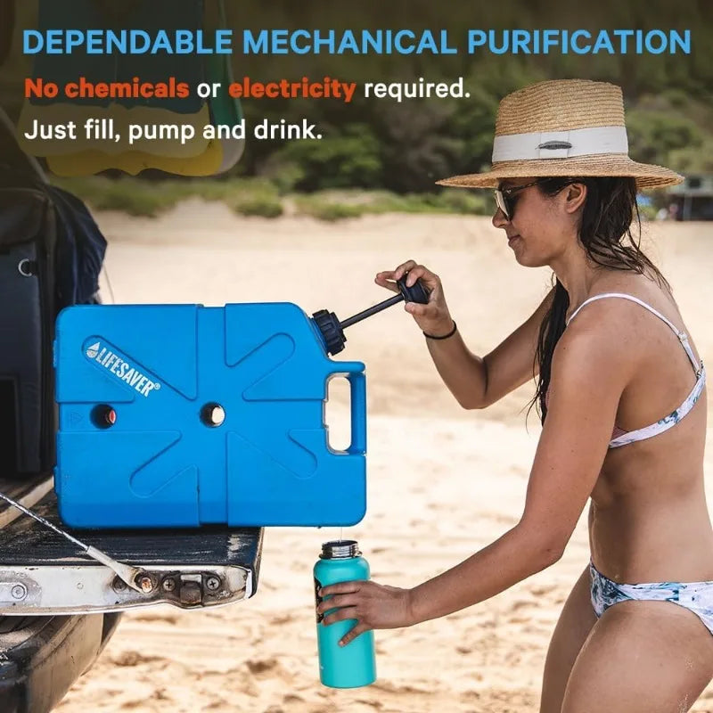 Jerrycan Water Purifier - Military Spec, Heavy Duty Water Purifier for Overlanding, Camping, Hiking, Emergency Preparedness