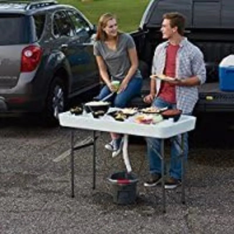 Ice Party Table Portable Tailgate Camping Table