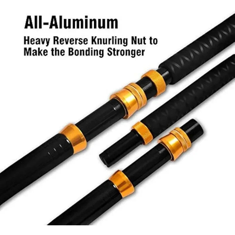 Fiblink Bent Butt Fishing Rod 2-Piece Saltwater Offshore Trolling Rod Big Game Roller Rod