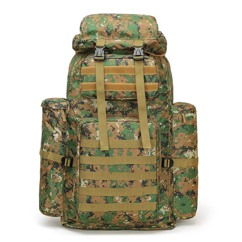 Oulylan 100L Camo Mountaineering Bag Tactical Function Multi functional Backpack Camping Hiking