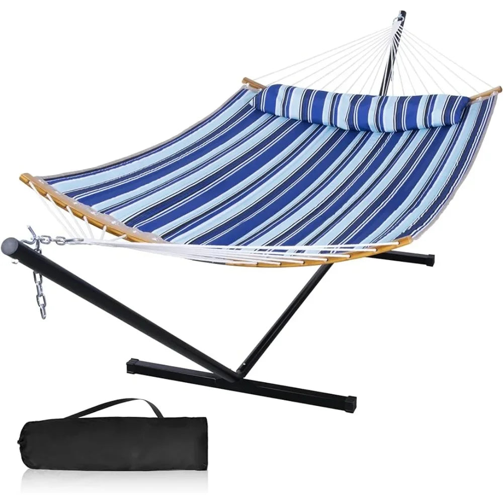 Heavy Duty 450 Lbs Camping Large Hammocks for Outside With Pillow and Portable Bag Hammock