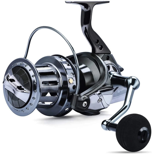 Spinning Reels 10000 Series Surf Fishing Reels,10+1 Stainless BB Ultra Smooth Powerful with CNC Aluminum Spool Fishing Reels