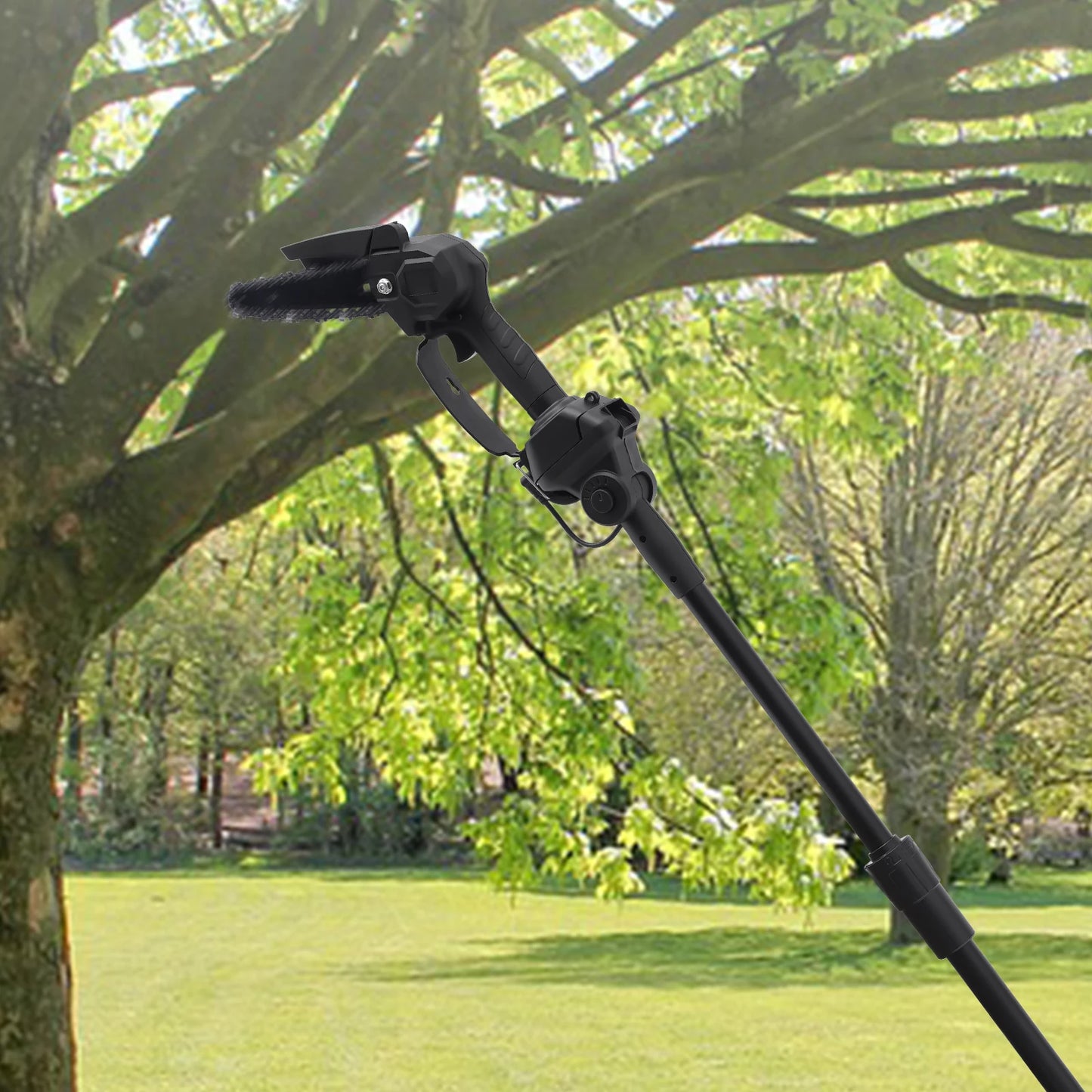 2-In-1 High Reach Pole Chainsaw for Tree Trimming  And Garden Pruning Portable Electric Saw