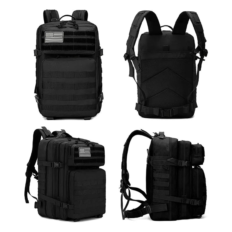 Multifunctional Backpack Waterproof Tactical Men 3P  Field Hiking Camping Bag 900D Bags 30L/45L