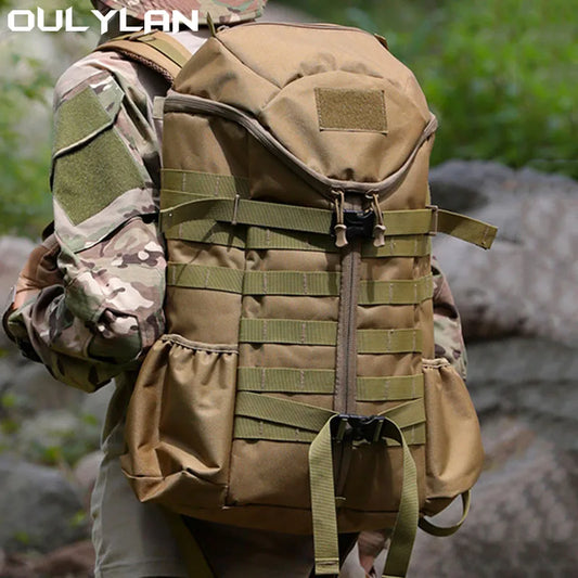 Oulylan 60L Outdoor Camouflage Sports Bag Tactical Backpack Waterproof Camping Storage Rucksack For Men