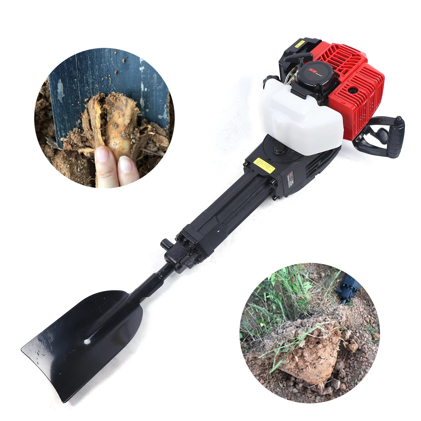 Portable Garden Tree Digger Resist Wear for Forestry Seedlings and Vineyard Supports Garden Tool