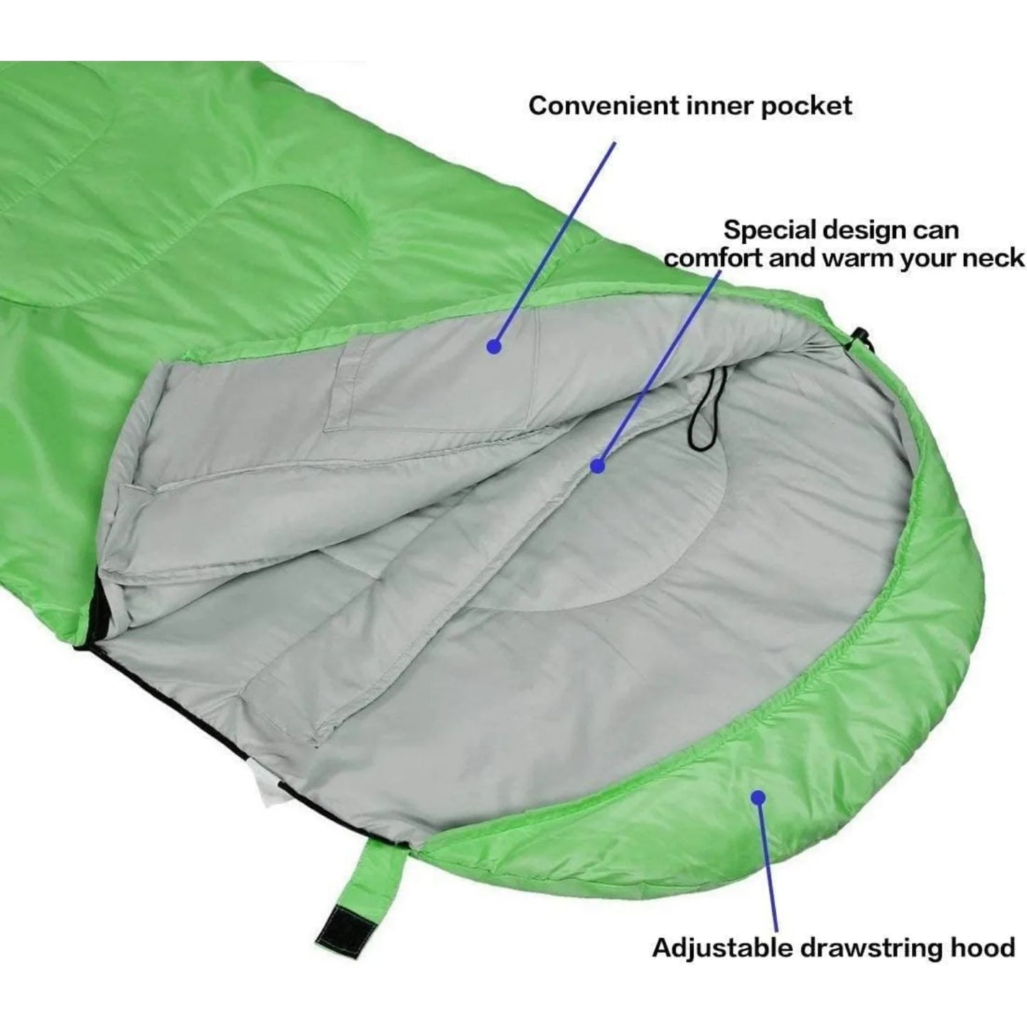 Sleeping Bag,3-4 Seasons Warm Cold Weather Lightweight, Portable Waterproof Sleeping Bag