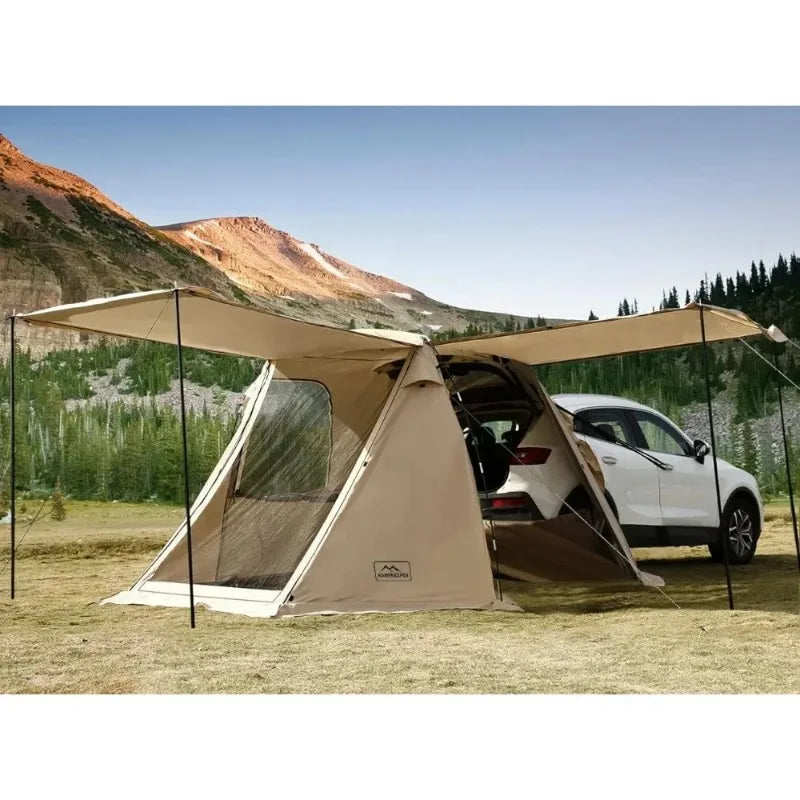 KAMPKEEPER SUV Car Tent, Tailgate Shade Awning Tent for Camping, Vehicle SUV Tent Car Camping Tents for Outdoors