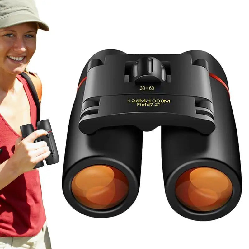 Mini Binoculars Portable And Waterproof Compact Binoculars Small Binoculars With Low Light Vision Lightweight Binoculars For