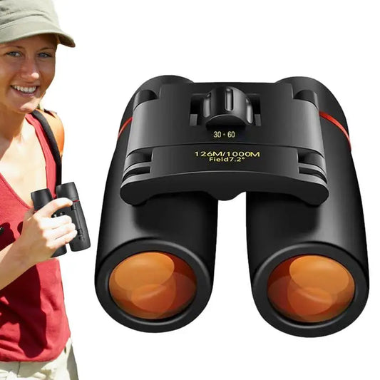 Mini Binoculars Portable And Waterproof Compact Binoculars Small Binoculars With Low Light Vision Lightweight Binoculars For