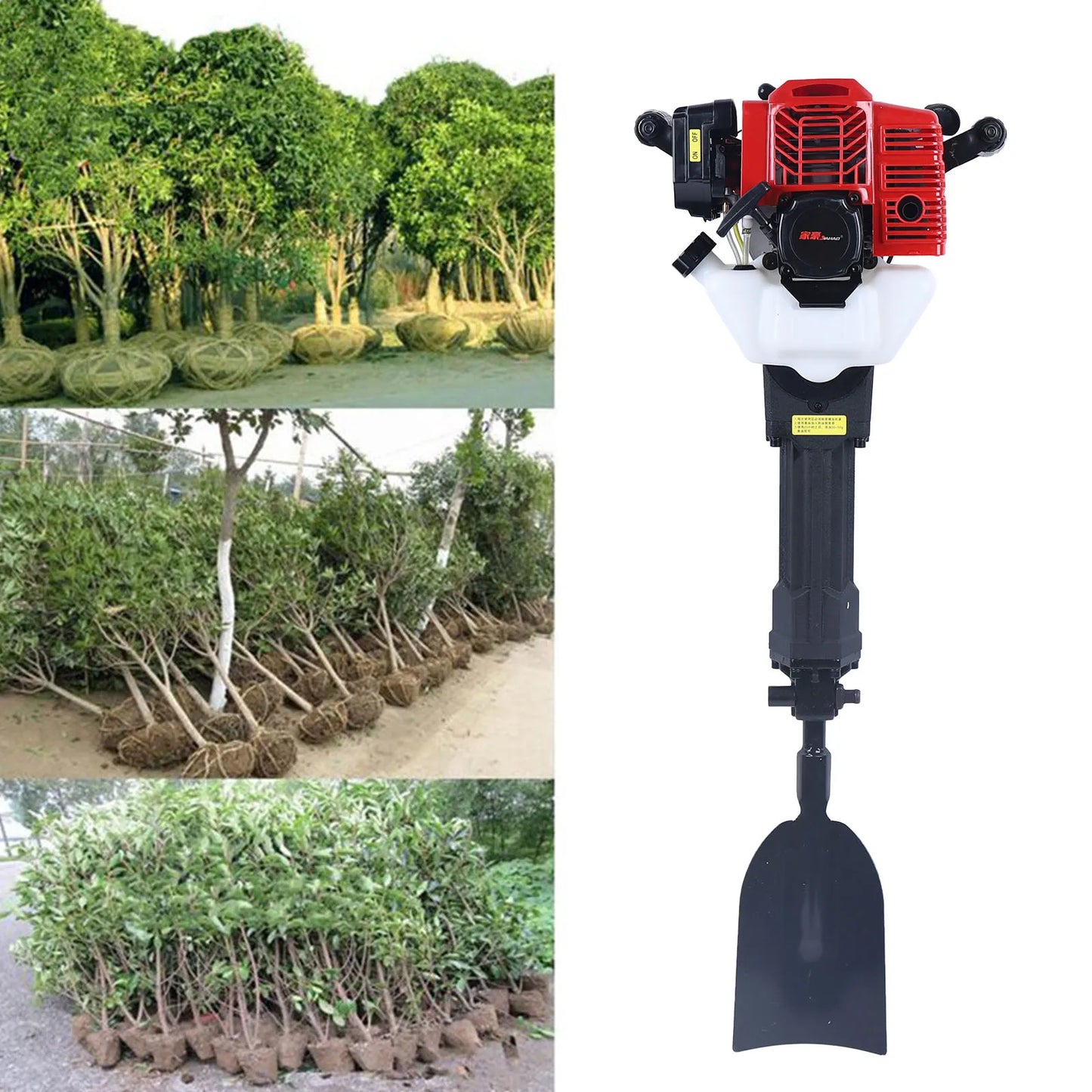 Portable Garden Tree Digger Resist Wear for Forestry Seedlings and Vineyard Supports Garden Tool