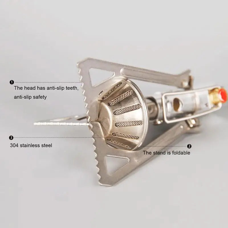 Windproof Foldable Stove Burner Portable Folding Mini Backpacking Stove