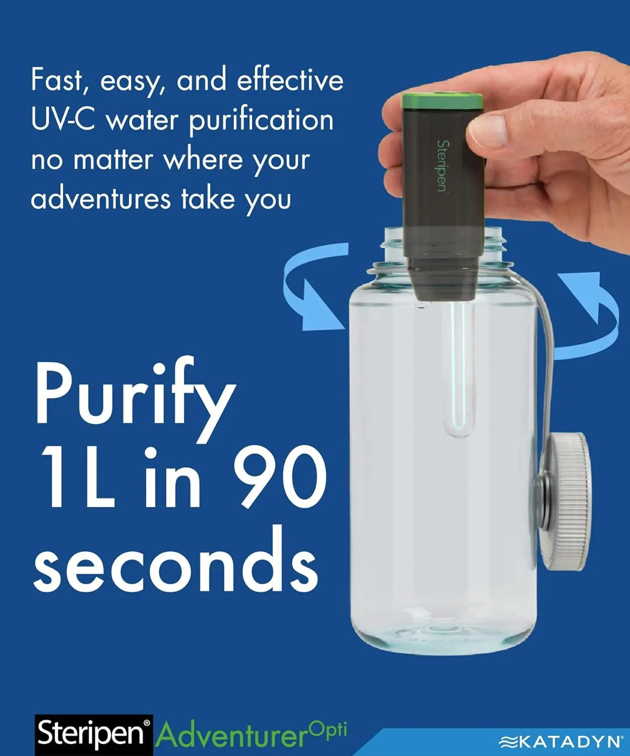 Adventurer  Personal Water Purifier for Camping, Backpacking, Emergency Preparedness