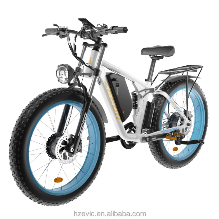 Zeegr S1 tire ebike 500w batteries 48v 2000w snow electric bike 7 speeds dual motor 2000w  mountain electric bicycle