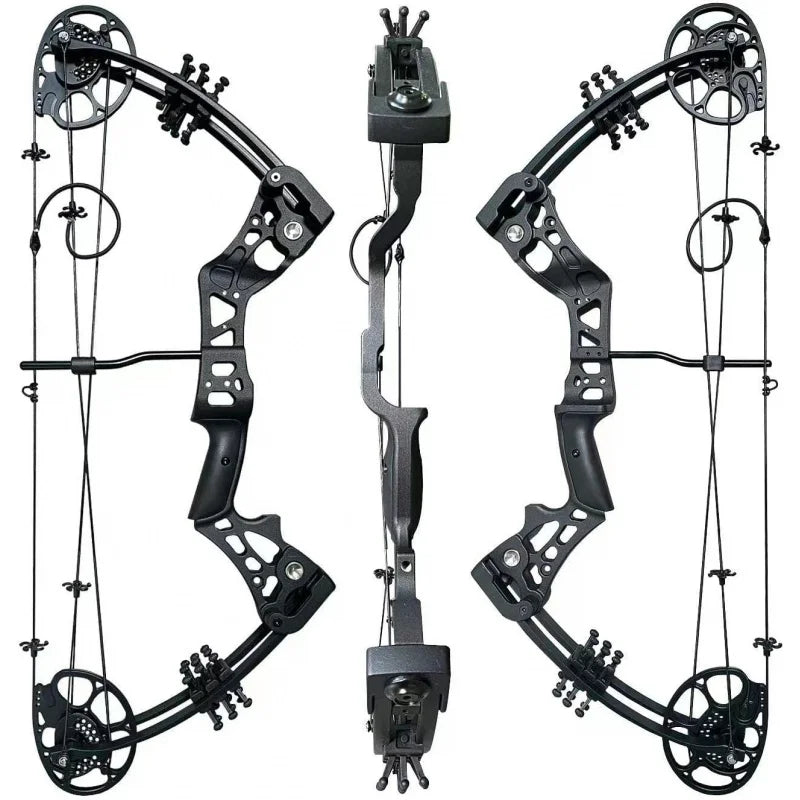 Compound Bow Set 15-45lbs for Pull Beginner and Teens Right Handed Adjustable 18"-29"