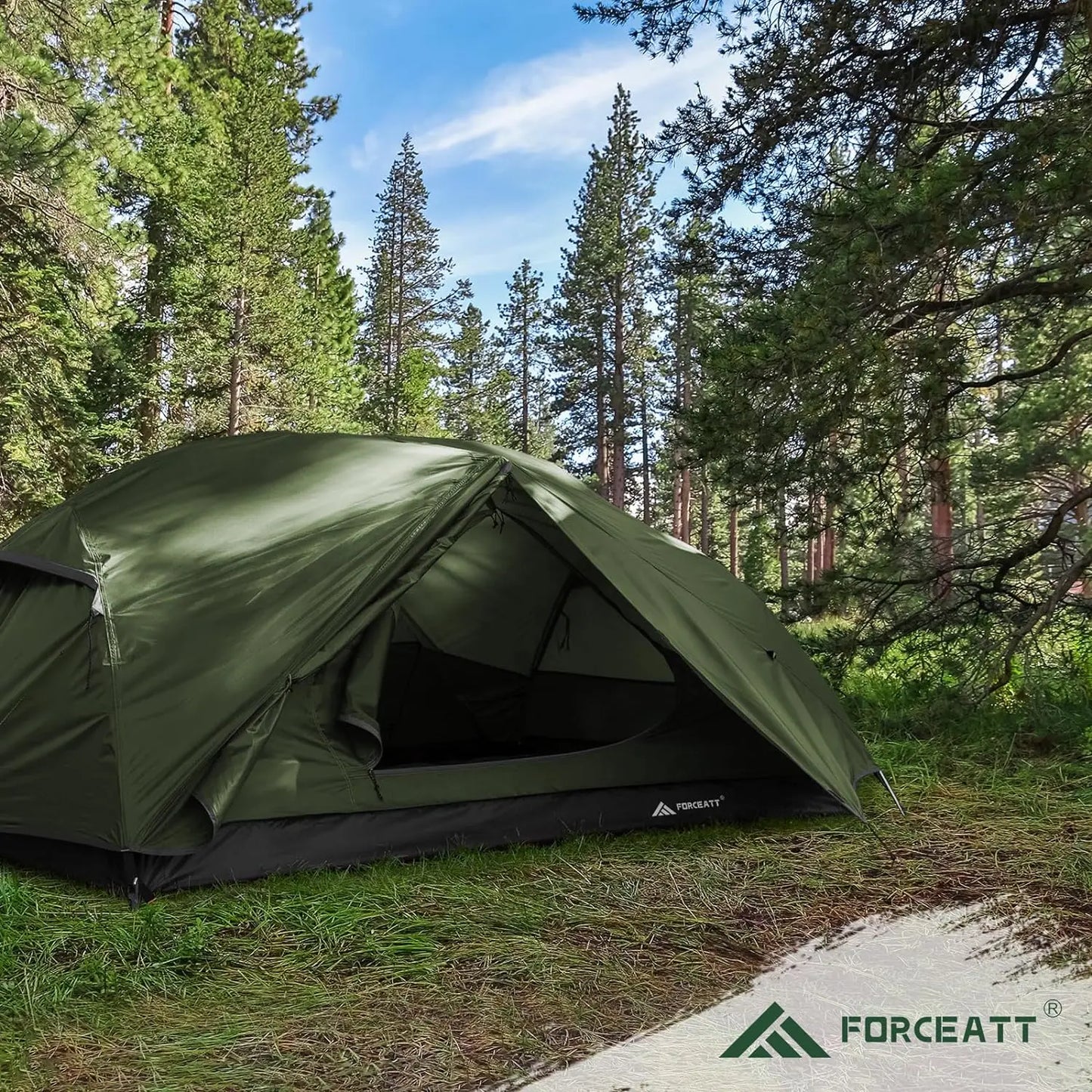 Camping equipment, 2 Person is Waterproof and Windproof, Backpacking Tent Can be Set Up Quickly