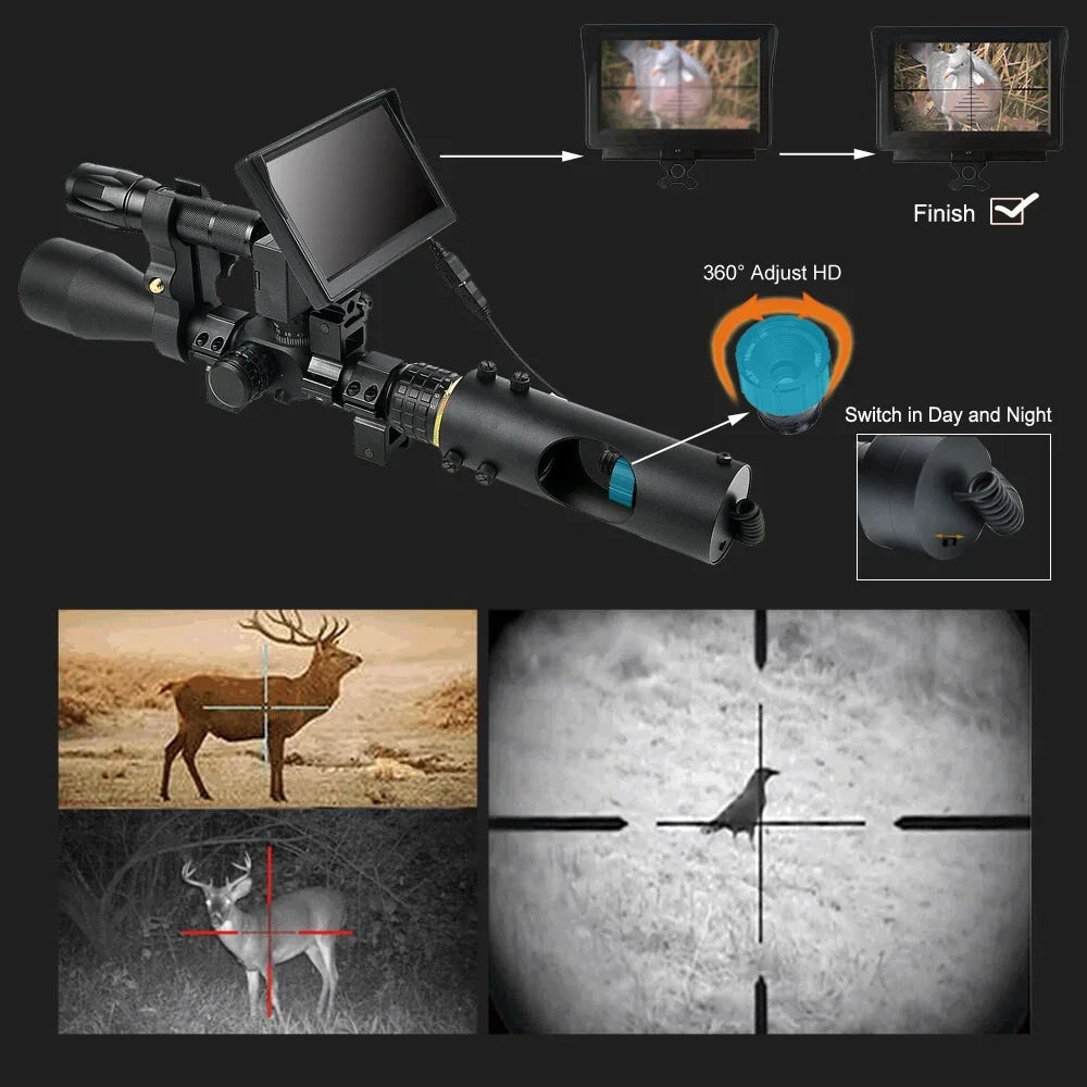 850nm Infrared LED IR Night Vision Riflescope Hunting Scopes Optics Sight Hunting Camera Hunting Wildlife Night Vision