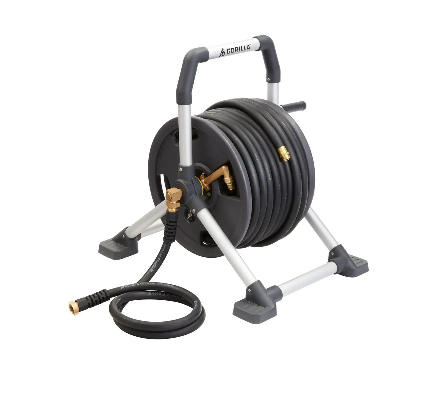 150 Ft. Aluminum Zero-Rust Upright Hose Reel Garden Watering