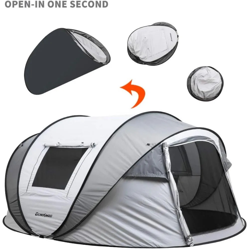 Camping Instant Tent, Water Resistant Dome Tent, Easy Setup for Camping, Hiking , Portable Tent with Carry Bag