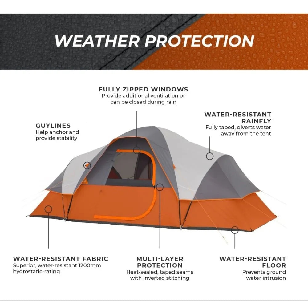 Tents for Family Camping, Hiking and Backpacking Dome Camp Tents