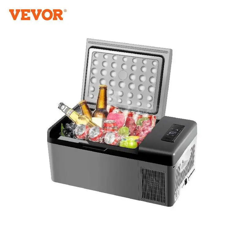 VEVOR 15L 95L Car Refrigerator Portable Fridge Freezer 12/24V DC 110-240 AC for Home  Outdoors RV Boat Camping Traveling