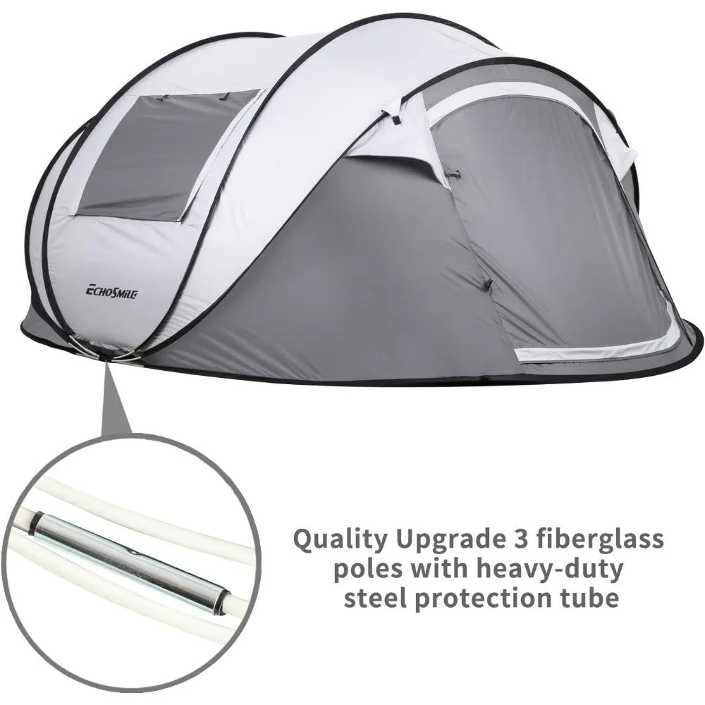 Camping Instant Tent, Water Resistant Dome Tent, Easy Setup for Camping, Hiking , Portable Tent with Carry Bag