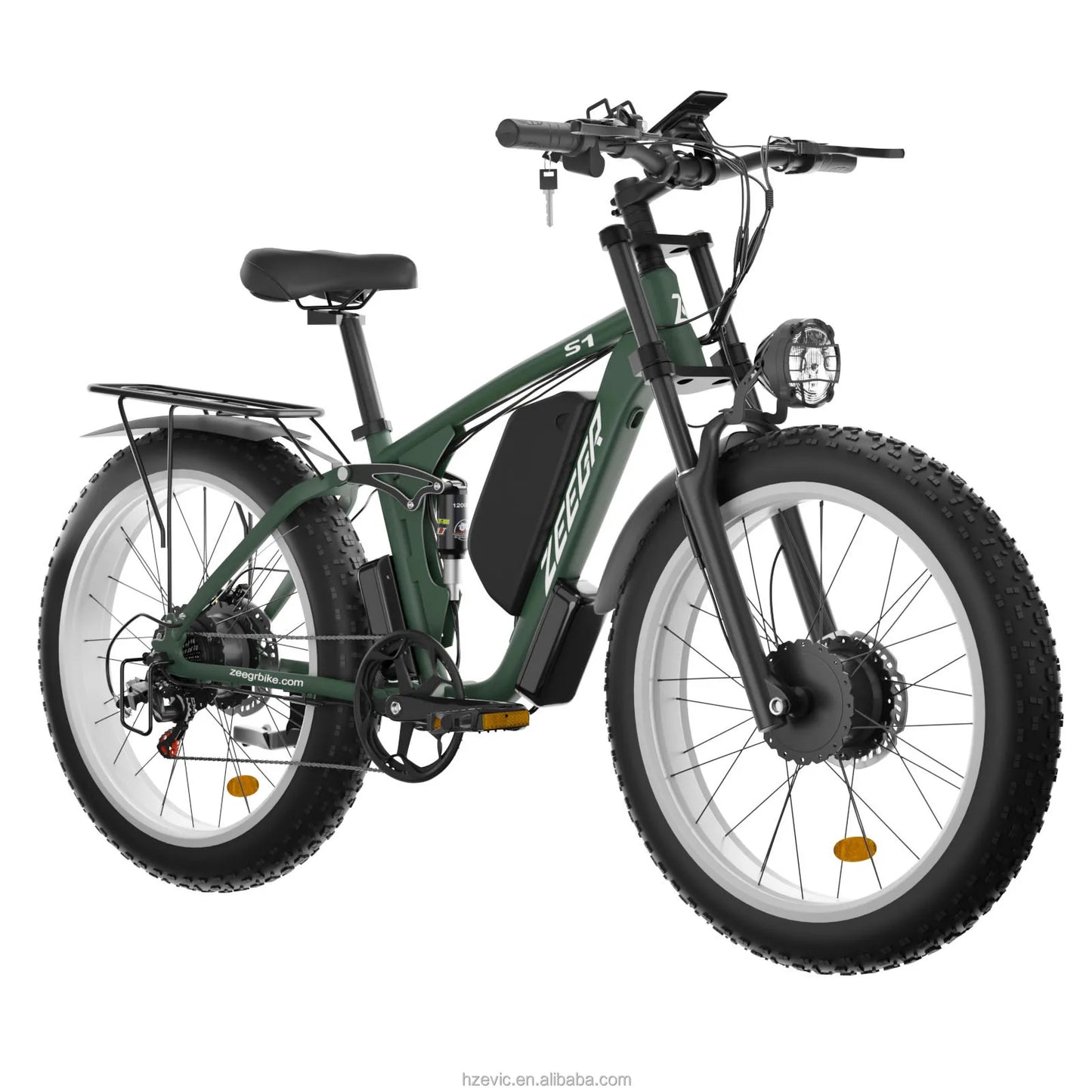 Zeegr S1 tire ebike 500w batteries 48v 2000w snow electric bike 7 speeds dual motor 2000w  mountain electric bicycle