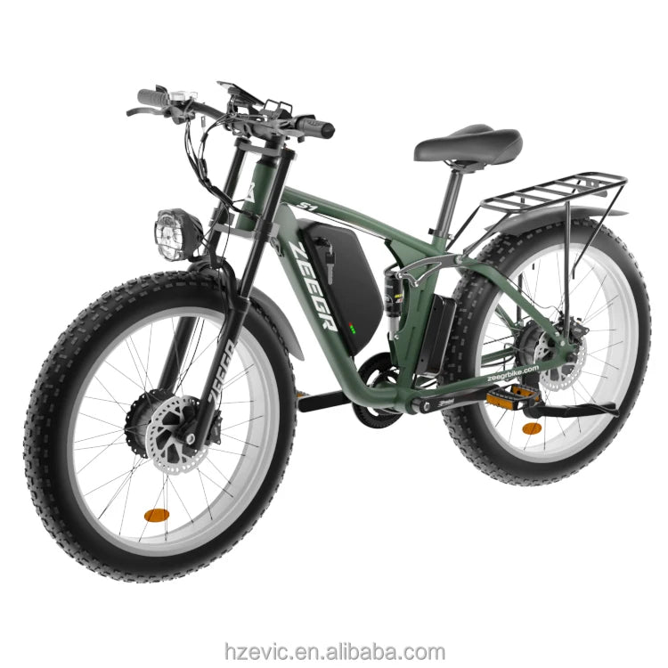 Zeegr S1 tire ebike 500w batteries 48v 2000w snow electric bike 7 speeds dual motor 2000w  mountain electric bicycle