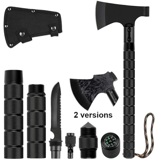 Foldable Tactical Axe Multi Tool Kit Emergency Gear Tourist AX Survival Axe Outdoor Portable Tomahawk Hatchet