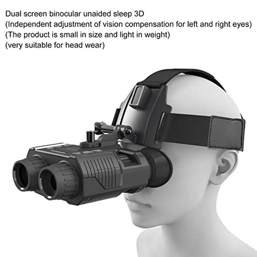 Night Vision Binoculars Kit HD Digital Goggles Outdoor 4X Zoom Black White Vision Binoculars