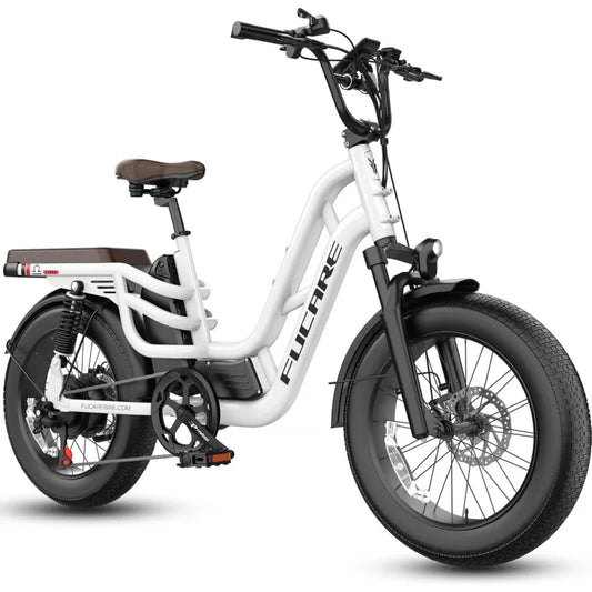 QFucare Libra 1200W Peak Electric Bike for Adults 32MPH 48V 20Ah (Rated 19.2AH) LG Battery EBike, Full Suspension 20"×4.0&#3